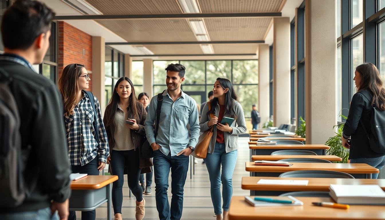 Student using online courses for flexible education